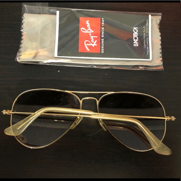 SOLD Ray Ban Aviator Sunglasses • Pink/Blush tint - Picture 2 of 5